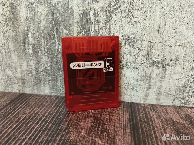 Карта памяти пс1 / Memory card ps1 red