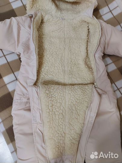 Зимний комбинезон на овчине 80