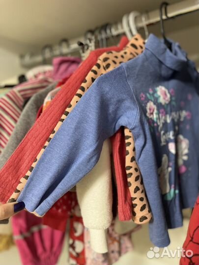 Большой пакет вещей на девочку 86-92
