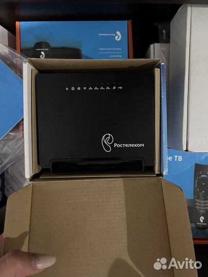 Тв приставка + wifi роутер ростелеком