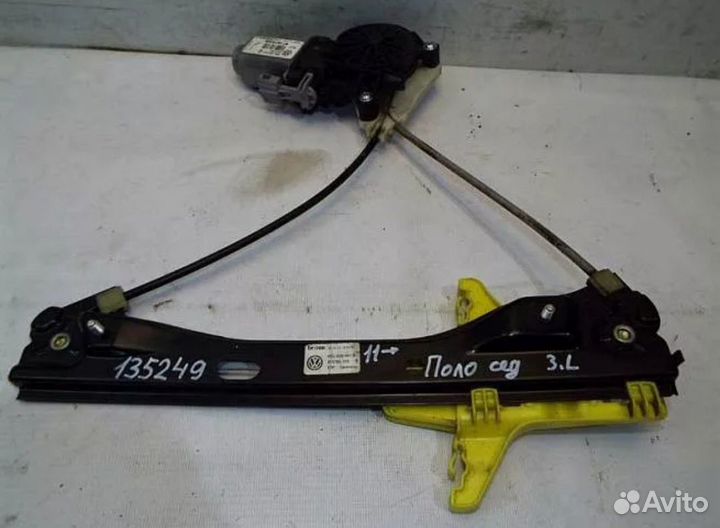 Стеклоподъемник задний левый vw Polo sedan