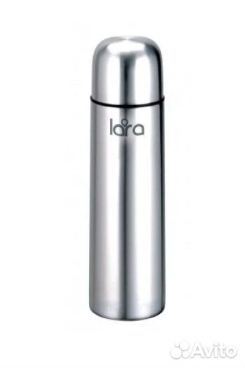 Классический термос lara LR04-11, 1 л, серебристый