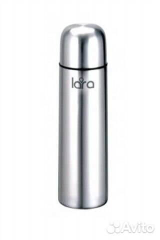 Классический термос lara LR04-11, 1 л, серебристый