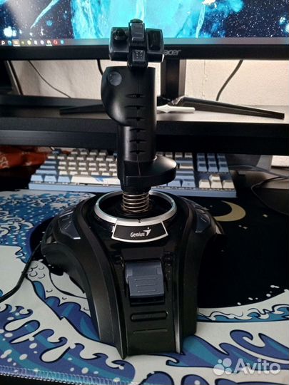 Джойстик genius metalstrike pro (для авиасим.)