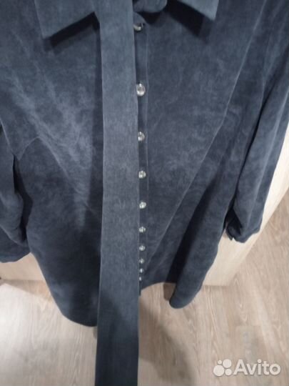 Платье рубашка вельветовое