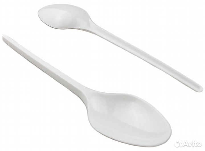 Одноразовая посуда одноразовые ложки белые 10 шт