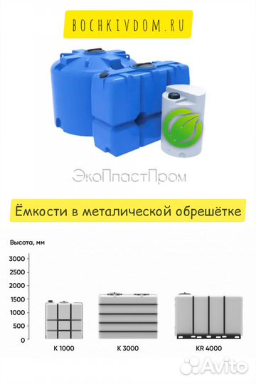 Бочка ёмкость бак для воды