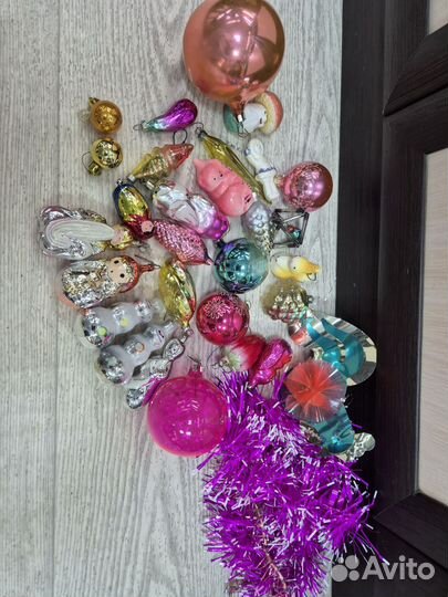 Лот ёлочных игрушек, 25 шт