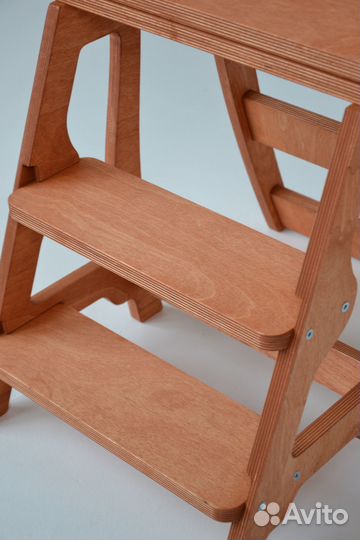 Стул стремянка лестница деревянный орех