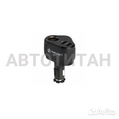 Прикуриватель-разветвитель 1 гнездо + Type-C PD +