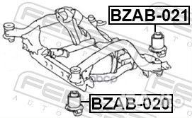 Сайлентблок подрамника перед прав/лев mercedes