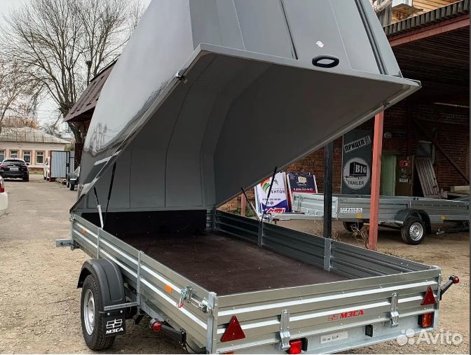 Прицеп с пластиковой крышкой Мзса