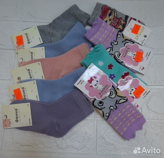 Новые белые колготки и гольфы для девочек