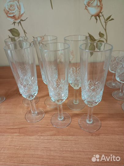 Хрустальные бокалы, рюмки, фужеры