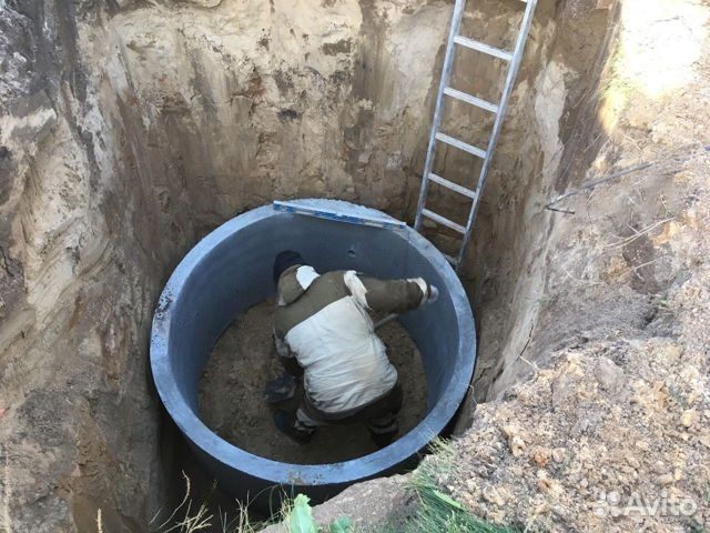 Сливная яма кольца жби объем 4,3м3
