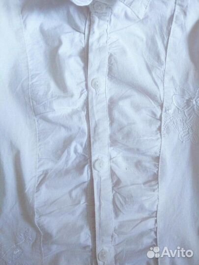 Школьная блузка (рубашка) для девочки р.116-128 см