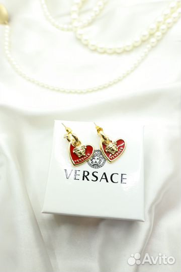 Серьги versace красивые