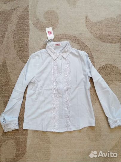 Рубашка школьная для девочки 158