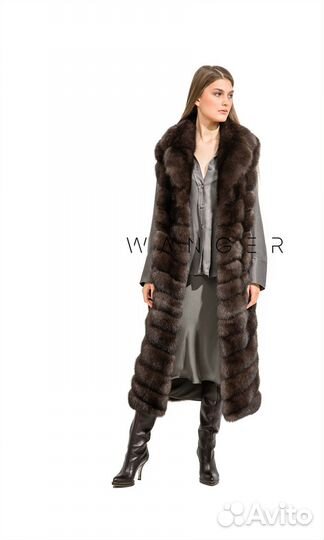 Жилетка из Соболя темного цвета№30