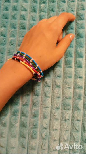 Набор браслетов из бисера 5 штук