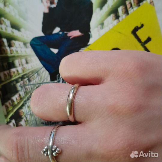 Минималистичное золотое кольцо 585