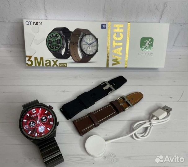 Smart Watch classic 46mm +3 ремешка