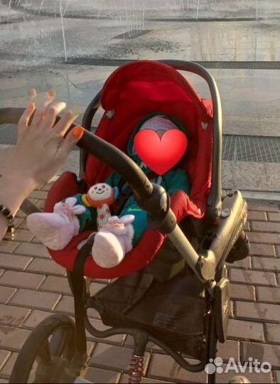 Детская коляска 3 в 1 бу