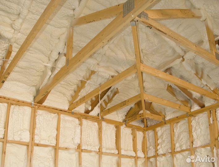 Утепление пенополиуретаном потолка дома