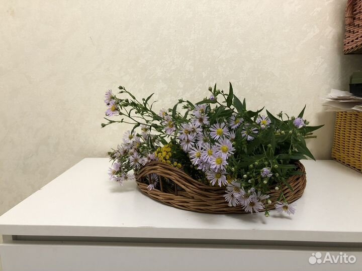 Хлебница, поднос плетеный