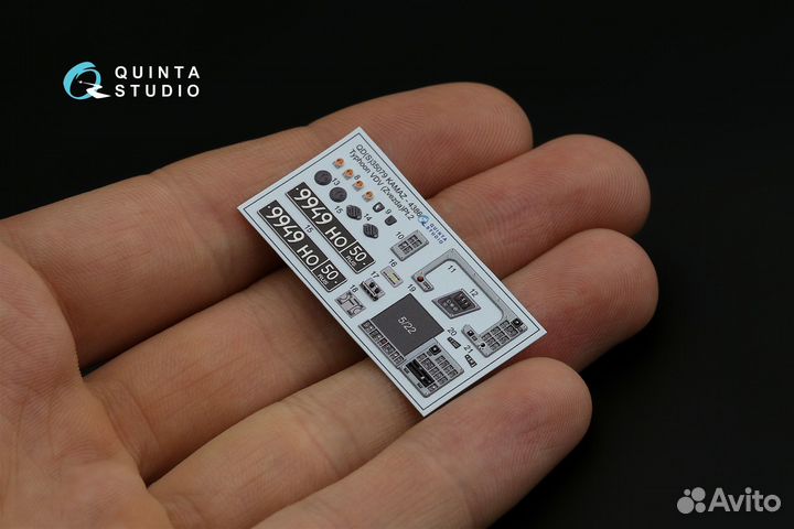 QDS-35079 1/35 3D Декаль интерьера кабины К-4386