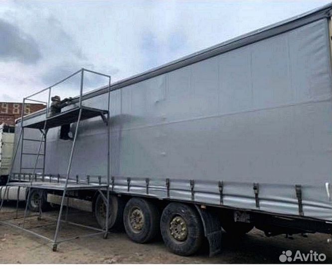 Штора, тент на полуприцеп