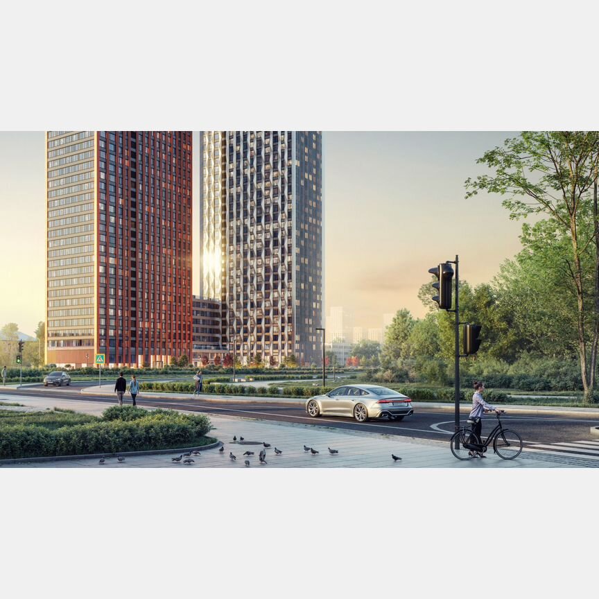 2-к. квартира, 54,3 м², 6/33 эт.