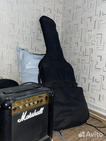 Электрогитара Washburn с комбиком Marshall