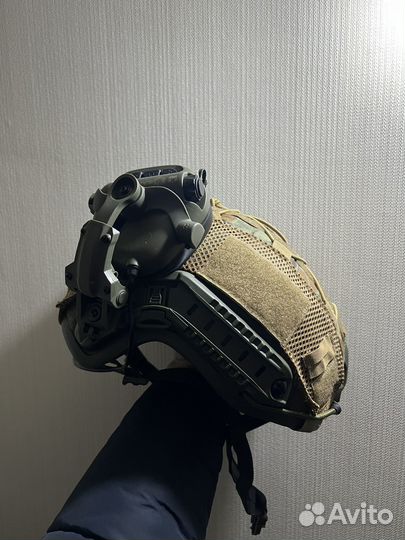 Шлем тактическмй Бр2 с наушниками