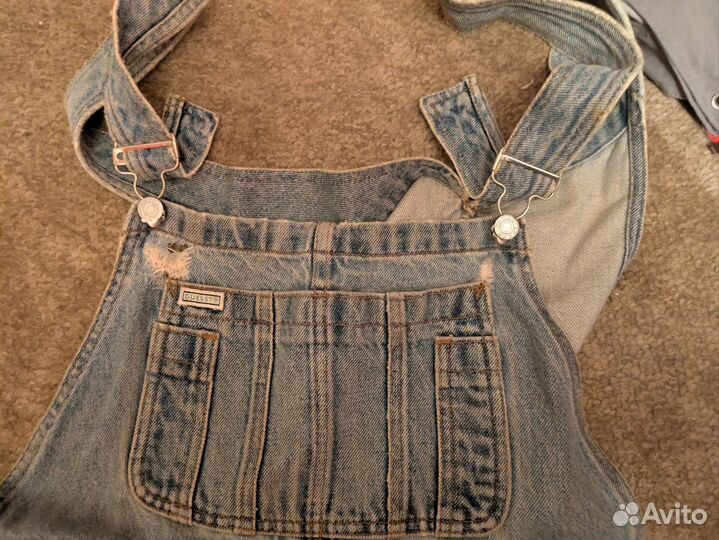 Джинсы комбинезон guess с подтяжками