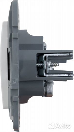 Тв-розетка проходная встраиваемая Etika шлейф, цве