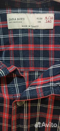 Рубашка zara р. 140 (9-10 лет)