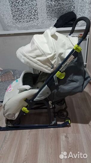 Детские зимние санки коляска бу