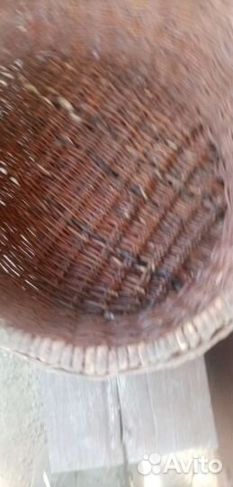 Корзина плетеная старинная