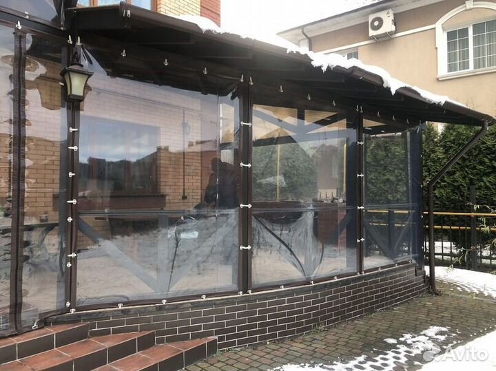Мягкие окна для беседки / расчет по фото