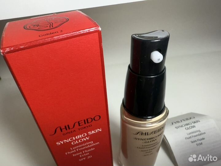 Shiseido synchro skin glow тональный крем