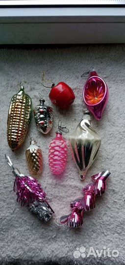 Игрушки на елку СССР картонаж