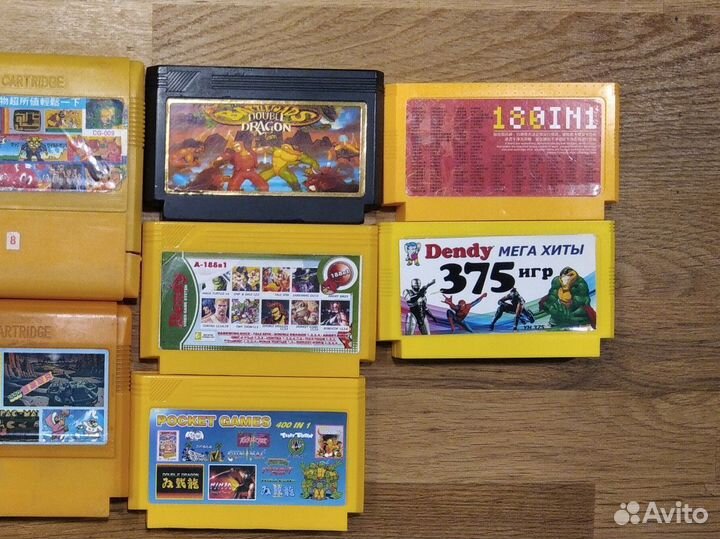 Картриджи для dendy 8 bit