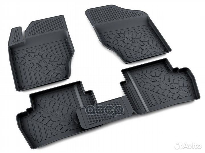 Коврики салона полиуретан черный Peugeot 308 хэ