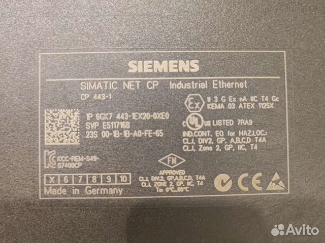 Siemens CP 443-1 Industrial Ethernet 6GK7443-1EX20
