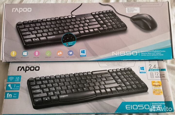 Клавиатуры и комплекты (клав+мышь)