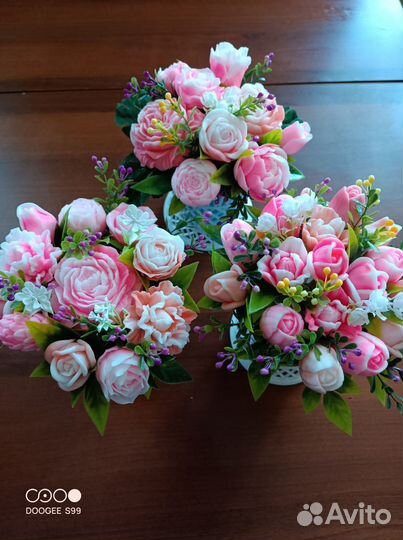 Мыло ручной работы букеты