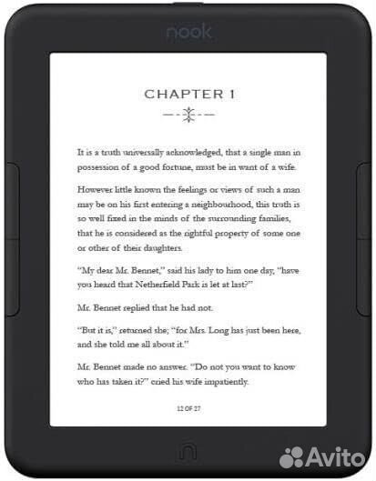 Barnes & Noble Nook Glowlight 4e 8 GB Электронная