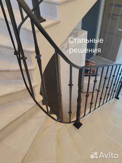 Кованые перила из балясин