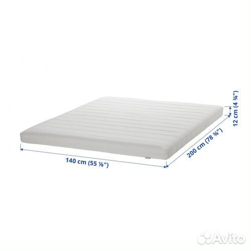 Двухсторонний Матрас Осванг, 140x200 см.Оригинал
